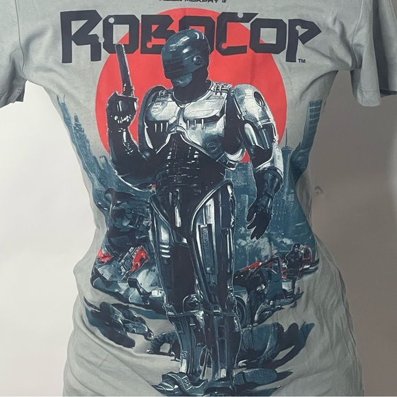 Alex Murphy’s Robocop movie action figure fitted women’s graphic t shirt Size L - Picture 5 of 12
